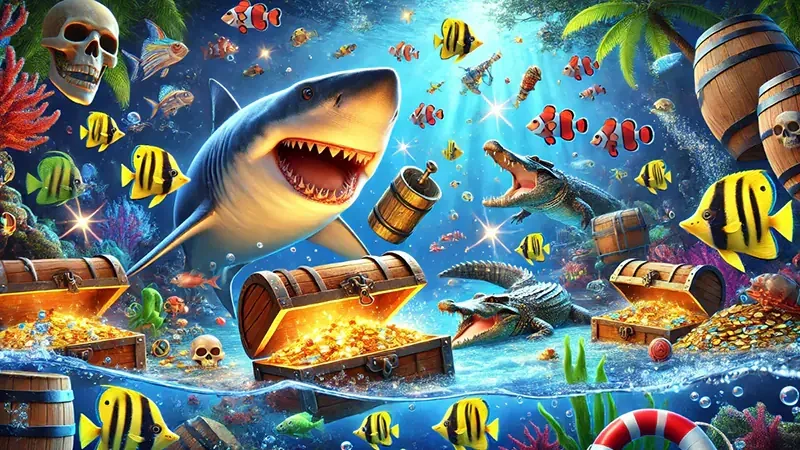 Visual permainan tembak ikan MPO888 untuk hiburan mobile