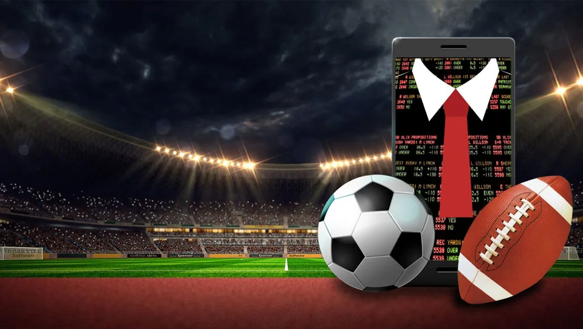 Ilustrasi pertandingan sepak bola untuk kategori olahraga